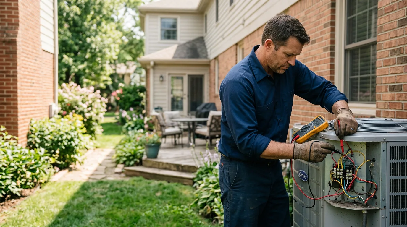 HVAC technician working near Florissant, MO